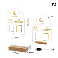 Reusable Acrylic Ramadan Calendar Board