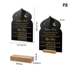 Reusable Acrylic Ramadan Calendar Board