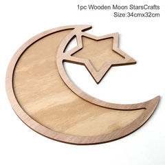 Mubarak Ramadan Kareem Wooden Tray Gift