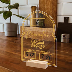 Reusable Acrylic Ramadan Calendar Board