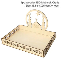 Mubarak Ramadan Kareem Wooden Tray Gift