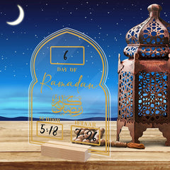 Reusable Acrylic Ramadan Calendar Board