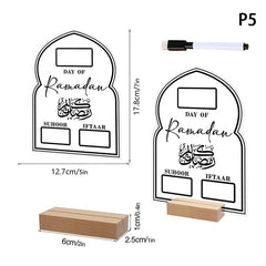 Reusable Acrylic Ramadan Calendar Board