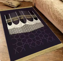 Thick Soft Prayer Rug: Portable Mat for Muslims, Ideal for Ramadan and Daily Use